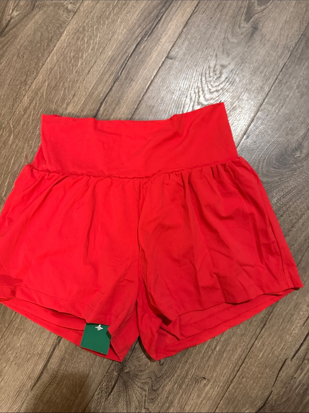 Halara Red High Waisted Flowy Athletic Shorts Size Large NWT